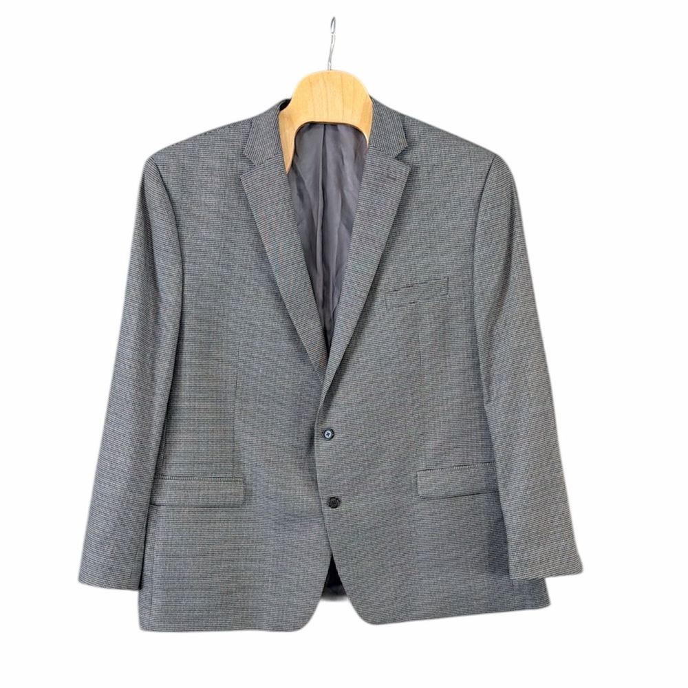 Lauren Ralph Lauren Classic Gray, Black & Blue Patterned Sport Coat Size 54L‎